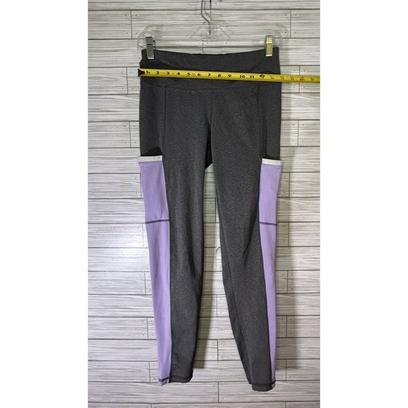Footjoy‎ Golf Women's Ankle Leggings w/Side Pocket Size Medium Gray/Lavender - Picture 7 of 9